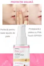 Κρέμα προσώπου με προστασία UVA/UVB Pink Touch της Verilaria, SPF50+, Super Moisturising, 60ml - Image 7