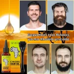 Σετ για την ανάπτυξη της γενειάδας – Derma Roller και λάδι Chebe, βιοτίνη, πυκνή και υγιής γενειάδα, Sevich - Image 7